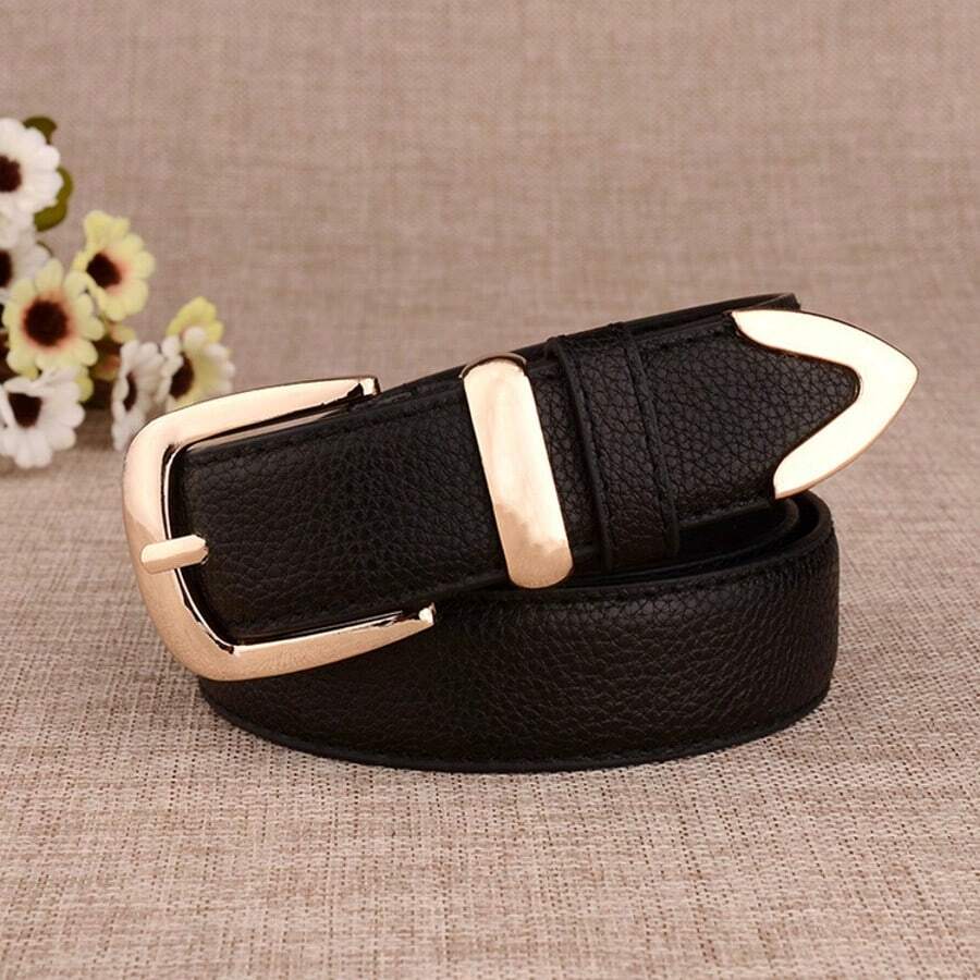 Women's Casual Retro Business Versatile Pin Buckle Leather Belt Summer, School