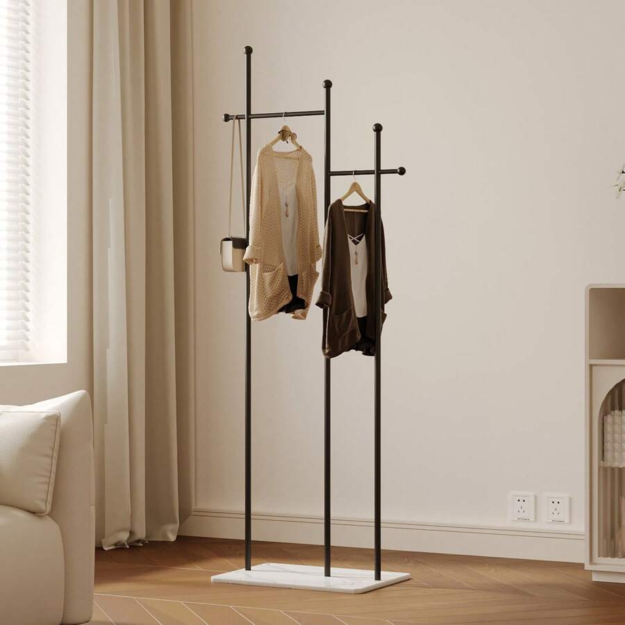 Perchero independiente de estilo minimalista escandinavo, perchero vertical moderno para sala de estar, dormitorio, oficina, hotel, ahorra espacio