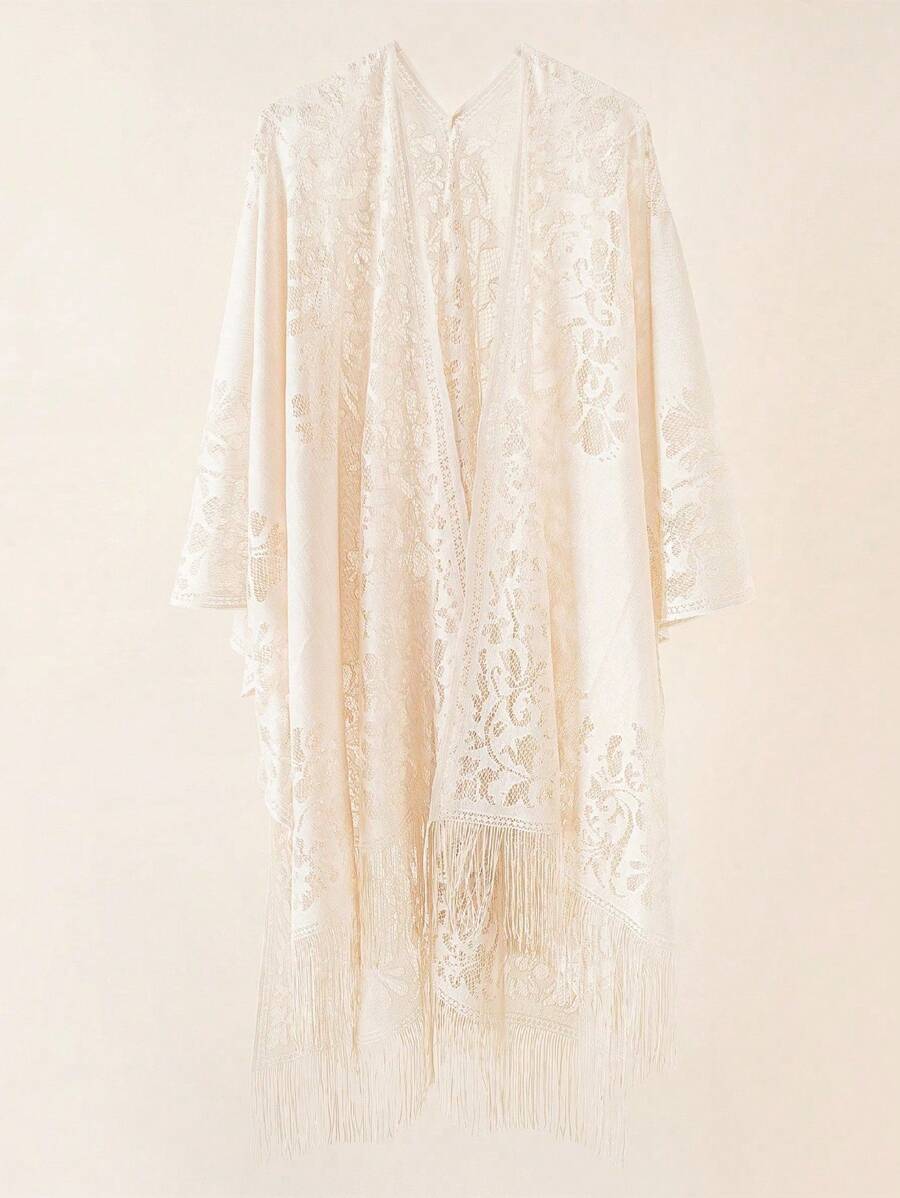 1 șal tip kimono din dantelă
