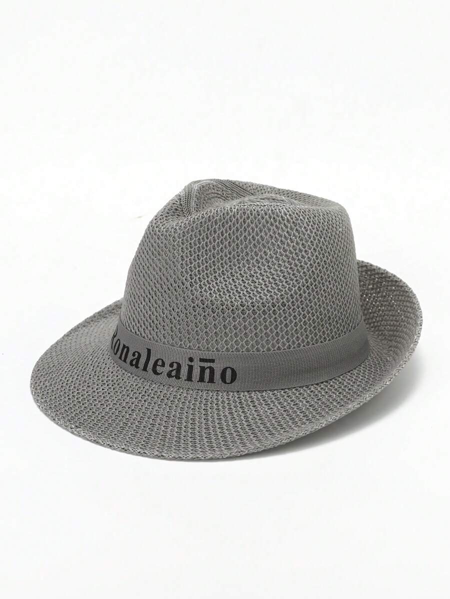 Unisex Brimmed Jazz Hat With Planet Pattern, All-Season Felt Cap For Outdoor, Suitable For Women