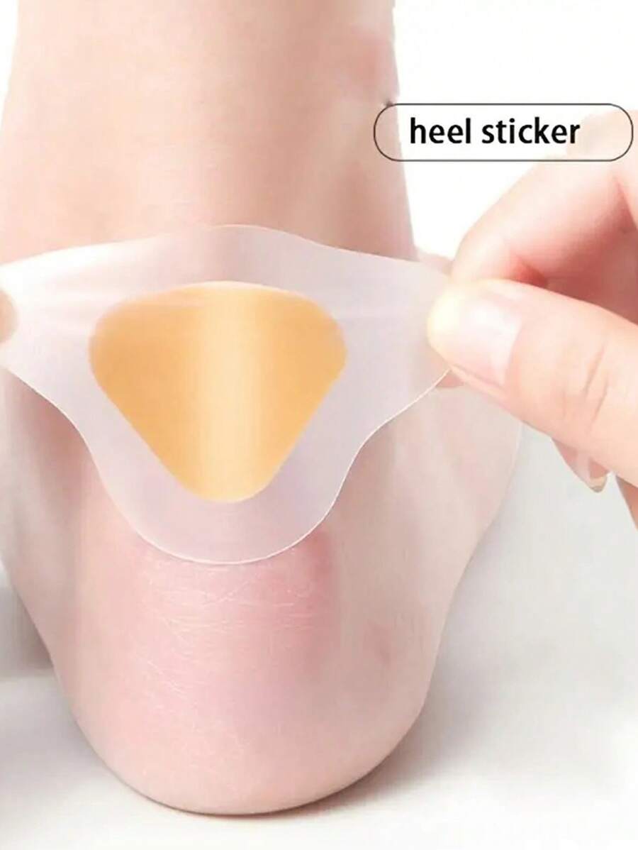 10 protetores de calcanhar em gel: adesivos para bolhas, protetores de calcanhar, adesivos para sapatos, alívio da dor e cuidados com os pés
