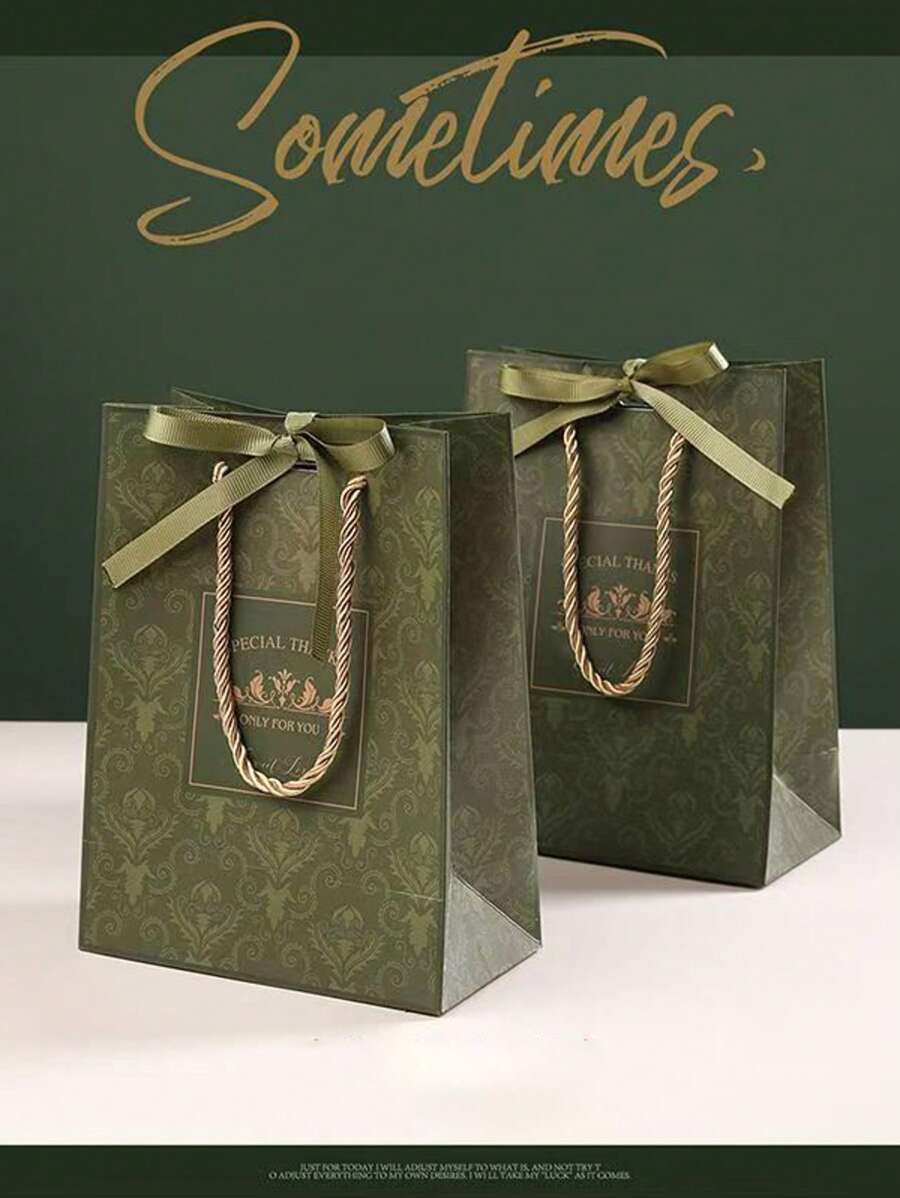 10pcs,Gift BagShopping Bag, Packaging Bag, Suitable For Shopping, Clothing Stores, Coffee Shops, Shopping Malls, Wedding Gift Bag, Candy Bag, Holiday Gift Bag, Birthday GiftBag,Mother's Day Gift Bag