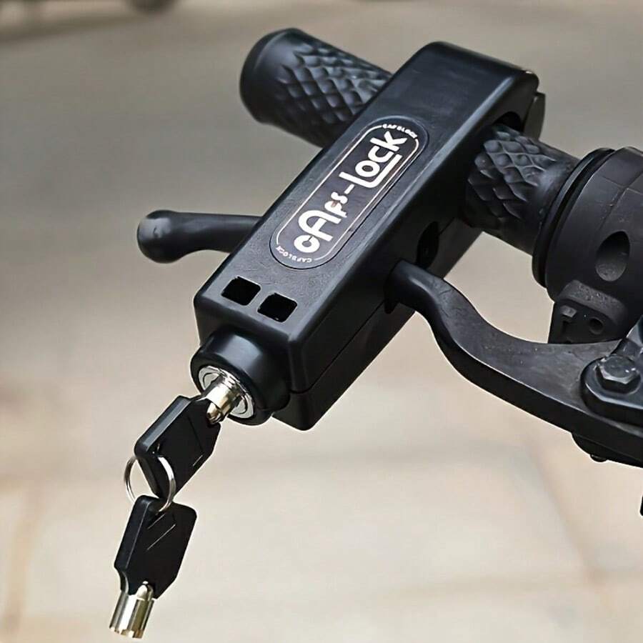Motorcycle Handlebar Lock - Anti-Theft Security, Simple Structure, Compact Size, Easy To Carry And Install, Suitable For Off-Road Motorcycle Anti-Theft Lock