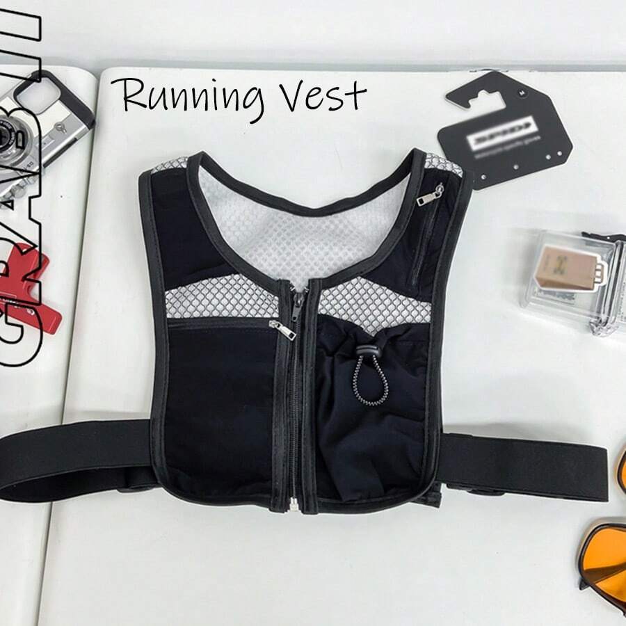 Running Vest - Adjustable Unisex Reflective Vest With Phone Holder And Storage - Lightweight And Durable Running Backpack Alternative - Hydration Vest -Running Safety Gear For Men And Women