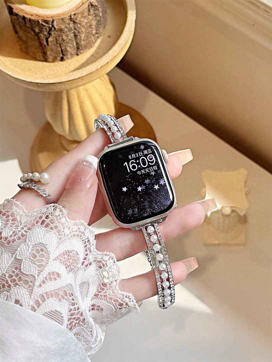 1 New Pearl Bracelet Strap Compatible With 38/40/41/42/44/45/46/49 Millimeters I Watch Strap I Watch Strap Strap I Watch Strap Ultra/Se10/9/8/7/6/5/4/3/2/1