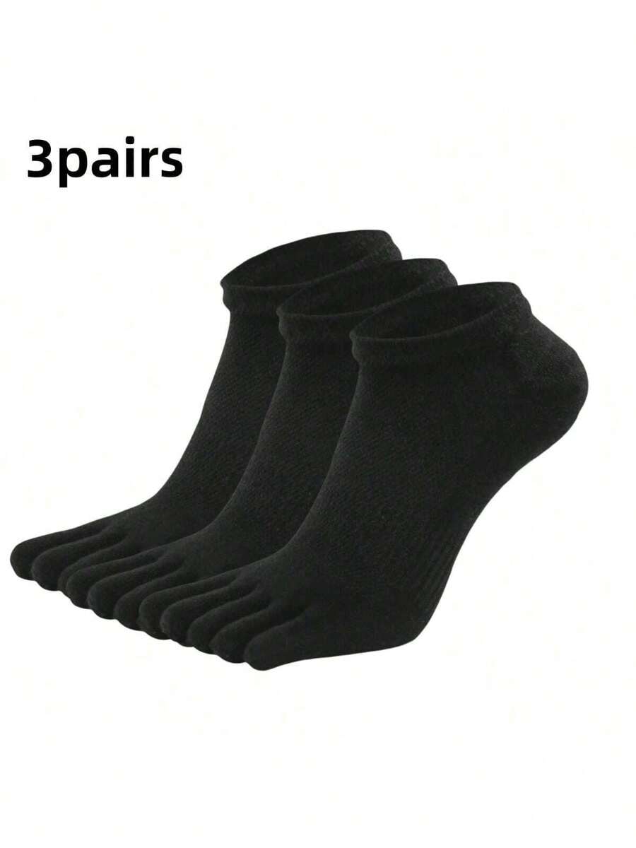 3 Paar Kurze Zehensocken Für Männer Für Sportliche Aktivitäten