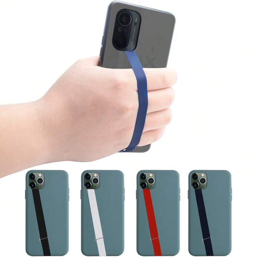 Cordão Elástico para Celular Silicone Anti-Perda para Tiracolo, Pulseira de Celular