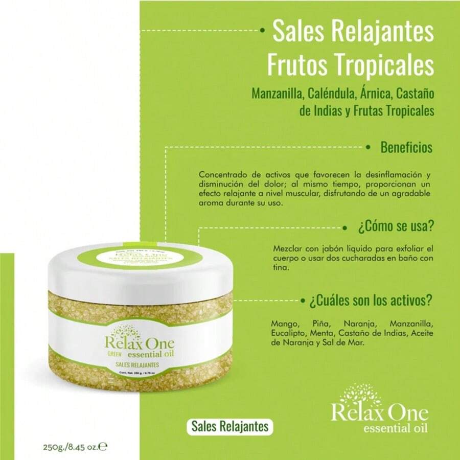 CLINICELL SPA RELAX ONE | Sales Relajantes Frutos Tropicales - 250g