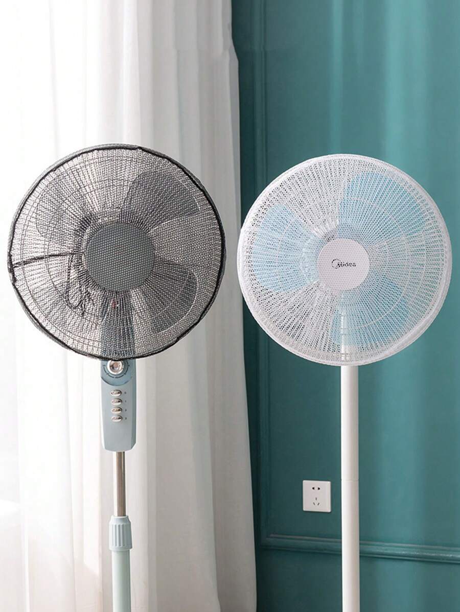 1/2Pcs Multifunctional Fan Cover, Fan Safety Mesh Cover Dust Cover, Universal Storage Mesh Cover, Suitable For Home Use, Moisture-Proof And Dust-Proof, Anti-Pinch Finger, Easy To Install And Disassemble, Washable And Reusable, Keep The Fan Clean, Cleaning Tool Accessories For Dustproof Needs, Suitable For Dormitories, Offices, Homes, Travel, Can Be Used As Bags, Storage Bags, Suitable For Festivals, Parties, Birthdays And Other Occasions