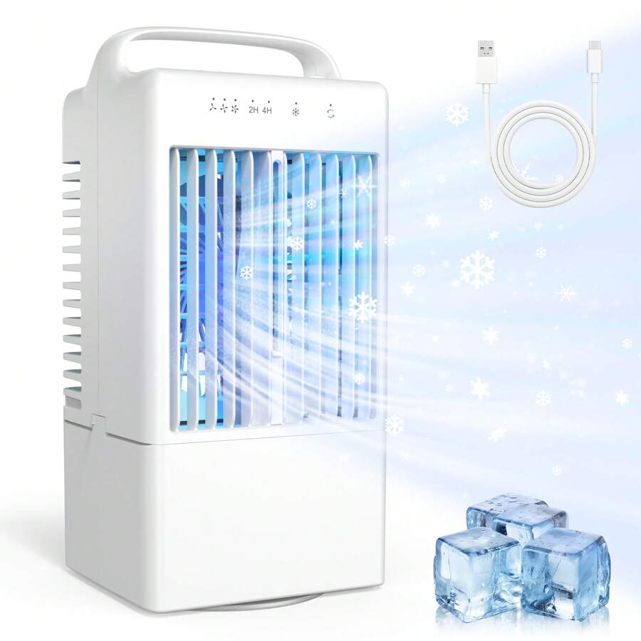 Nuevo ventilador de enfriamiento por agua USB de escritorio, ventilador de aire acondicionado para dormitorio, enfriador de aire portátil mini para uso doméstico