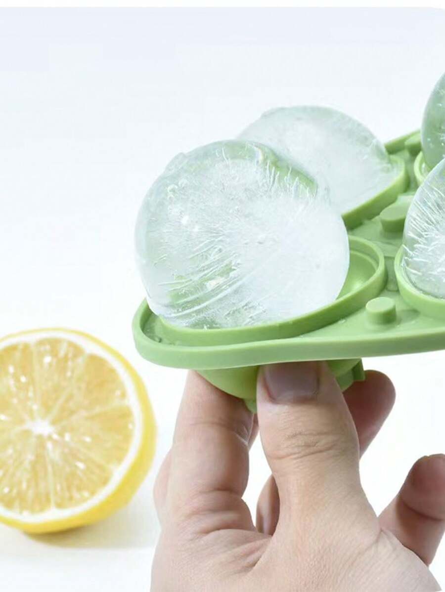 1 Stück Silikon Eiswürfelbehälter, leicht zu entnehmender Antihaftbeschichtung, einfach zu benutzender 4-Fach Eiswürfelbereiter, geeignet für den Kühlschrank, Multi-Gitter Eiswürfelform für die Herstellung von Getränken, Cocktails und Kaffee-Eiswürfeln, ideal für Zuhause, Bar-Partys, liefert gleichmäßig kristallklare Eiswürfel, unverzichtbares Küchen- und Bar-Utensil, Küchenzubehör