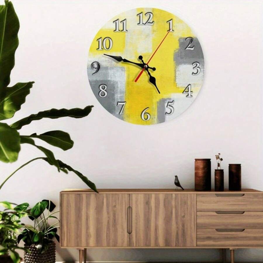 Battery-Powered Wall Clock For Home, Living Room, Bedroom Decor (No Batteries Included), Vintage Style Wall Clock, Silent Bedroom Wall Clock, Modern Simple Creative Wall Clock For Living Room, Bedroom Clock Wall Dormitory Decor Back To School School Decor School Surprise