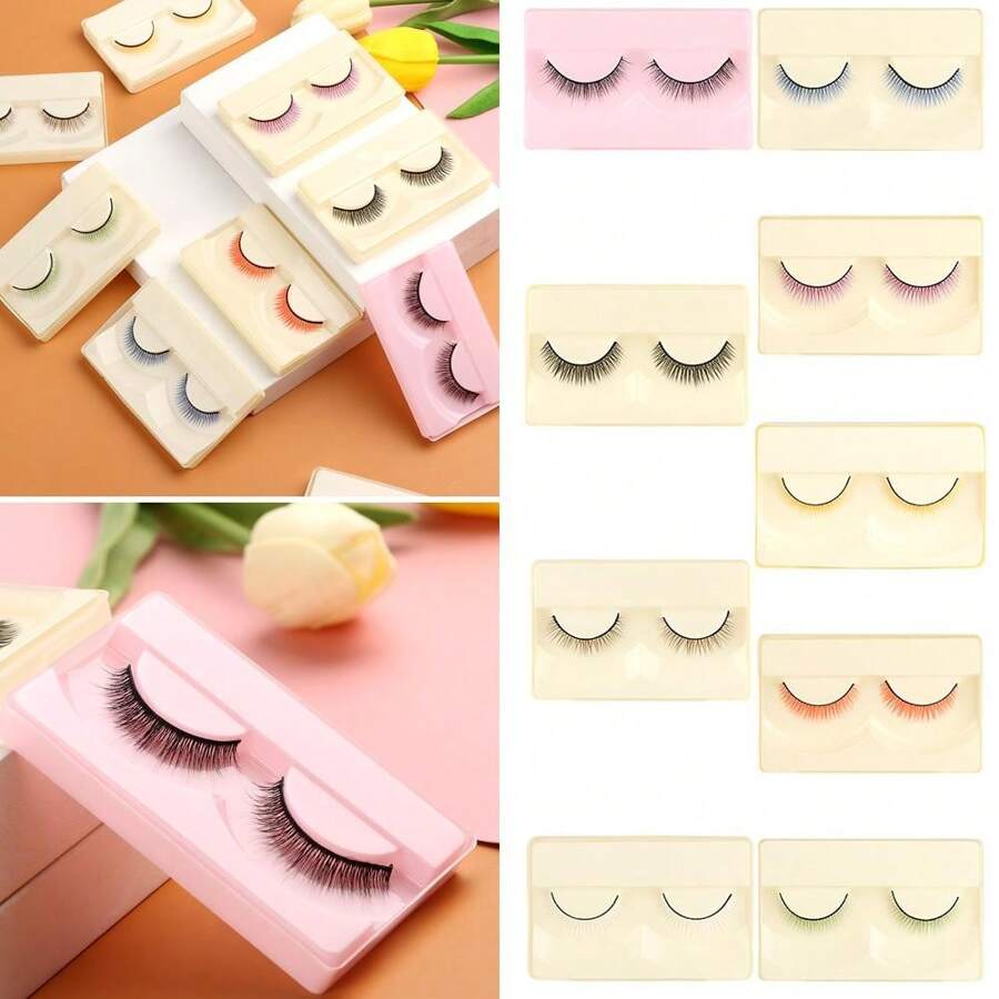Multicolor Doll Eyelashes Simulation False Lash Length 0.8cm Dolls Modification DIY Accessories Decoration Suitable For 1/3 1/4 Scale