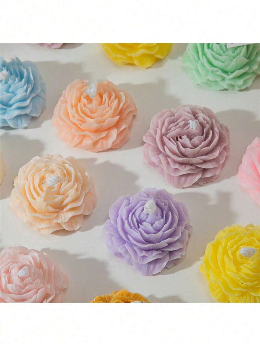 2025 New Blooming Rose Scented Candle, Wedding Party Mother's Day Christmas Easter Valentine's Day Birthday Anniversary Gift, Romantic Party Engagement Proposal Wedding Decorations, Floral Aromatherapy Candle Gift