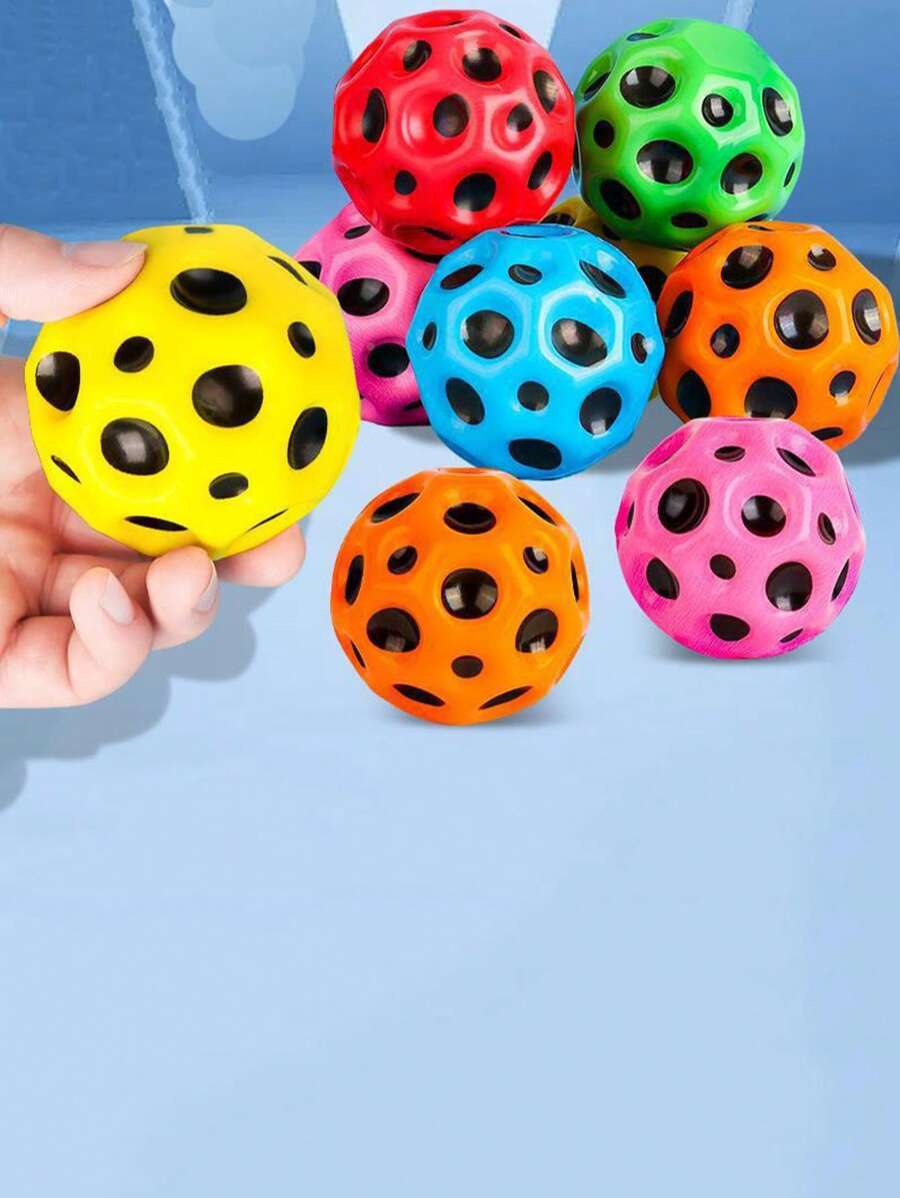 1pc Tendry Moonball, Ultra-Bouncy Lunar Shaped Ball To Improve Hand-Eye Coordination, Easy For Athletes To Grip And Catch As Sports Training Ball