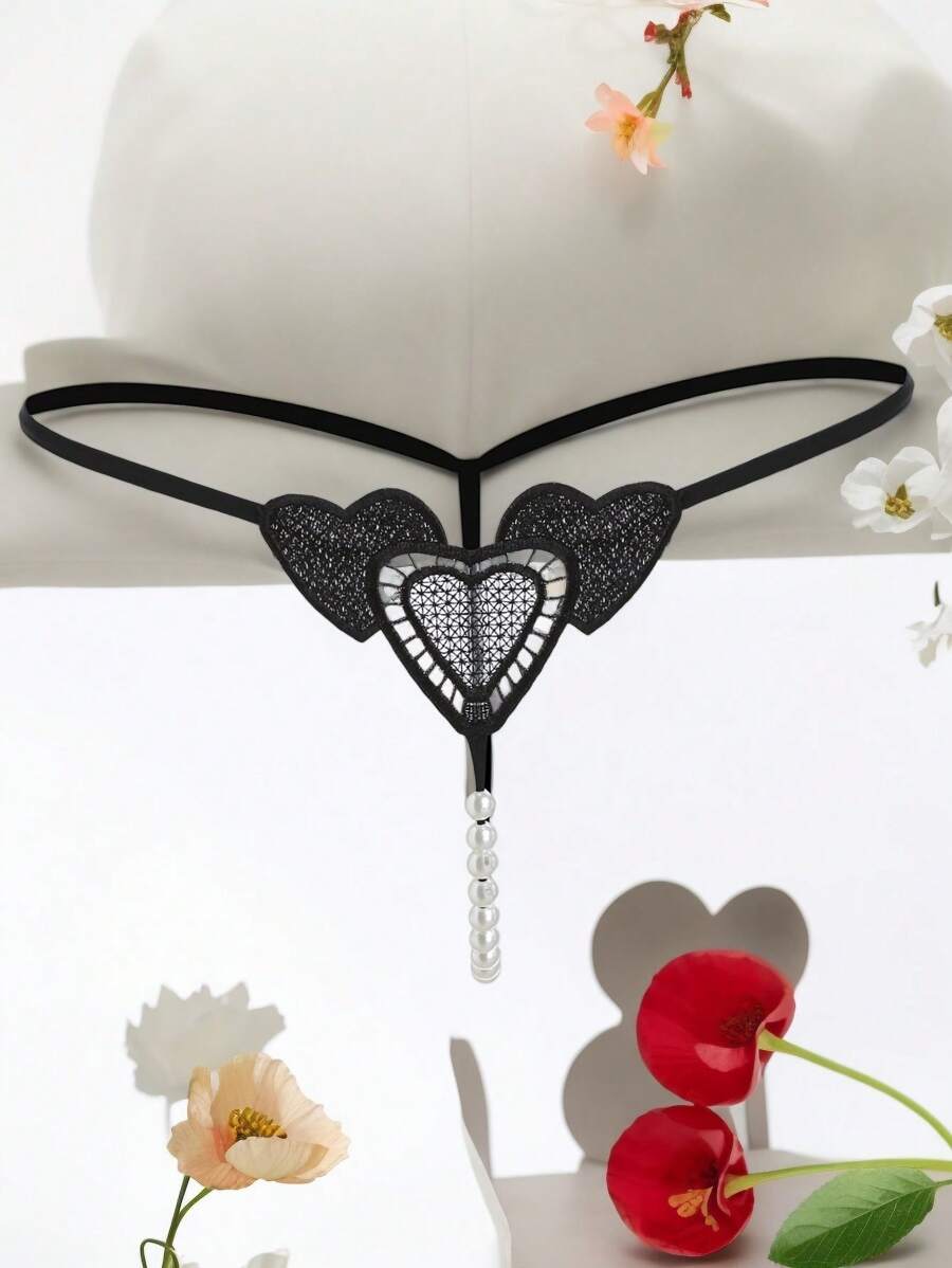Sexy Lingerie Love Embroidered Beaded Sexy Underwear Fairy Maiden Thongs
