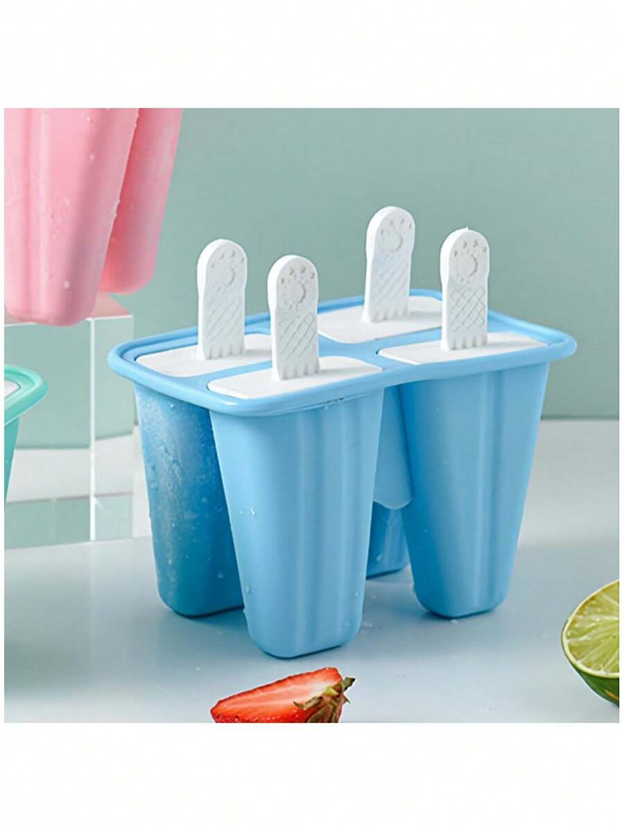 Moules à sucettes glacées, sorbetière, set de 6 moules à sucettes en silicone réutilisables, démoulage facile pour la fabrication de sucettes maison, desserts glacés faits maison