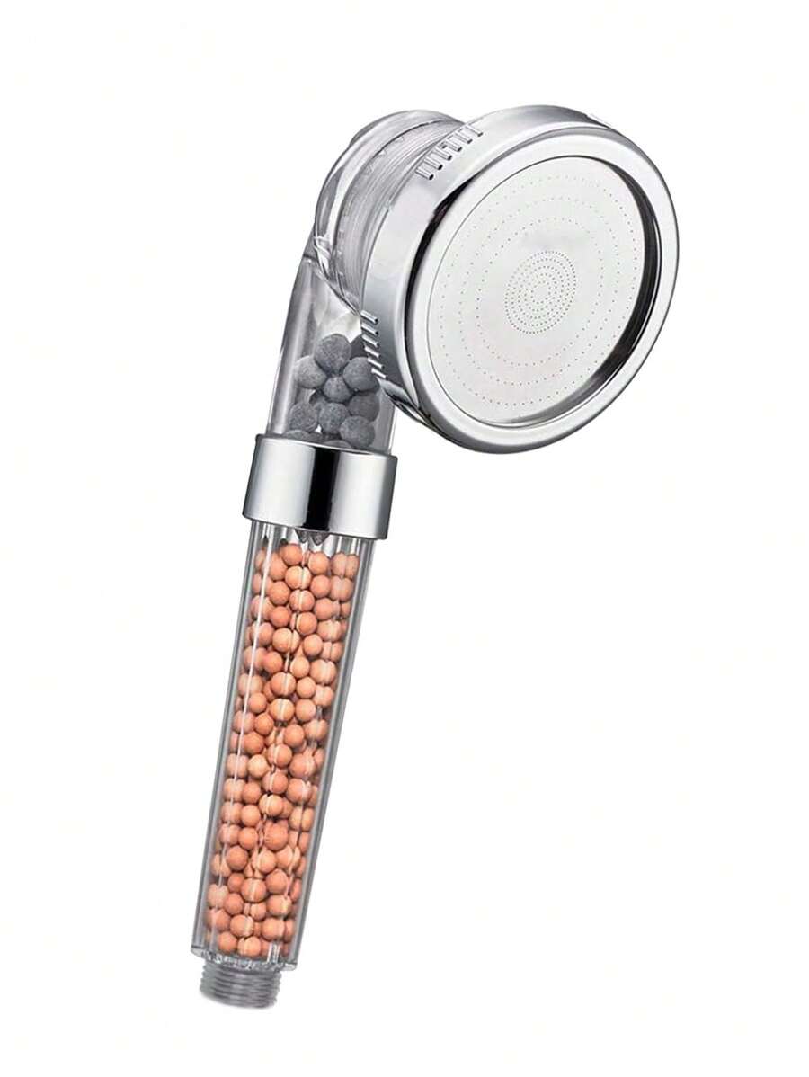 Three Modes Handheld Shower Head, Negative Ion Filter Shower Head, Transparent