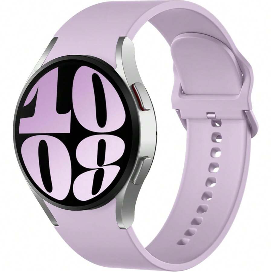 Compatible With Galaxy Watch 7/6/5/4 40Mm 44Mm/ Classic Strap 43Mm 47Mm Seamless Strap, 20Mm Super Soft Silicone Sports Replacement Strap For Strap, Suitable For Both Men And Women (Without Watch)