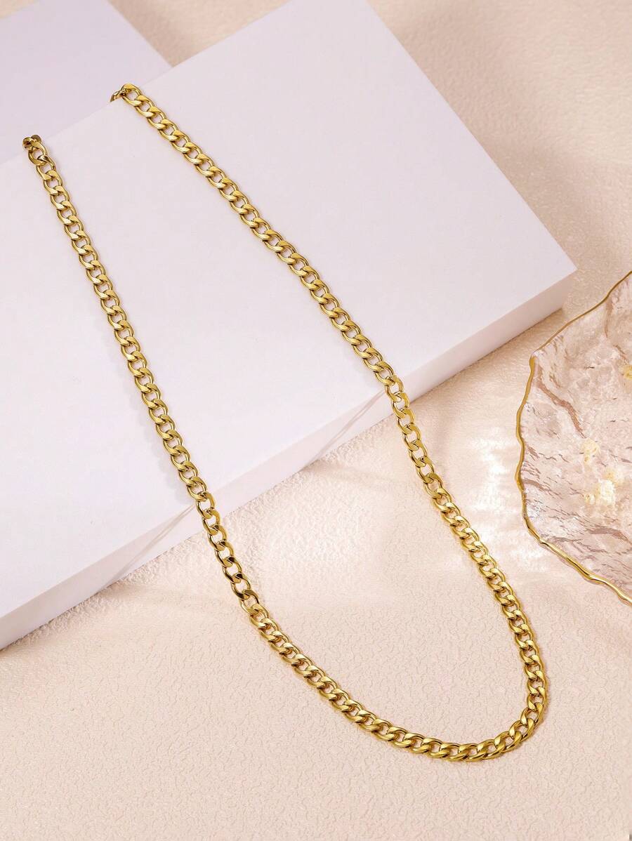 Men Minimalist Chain Necklace, For Jewelry Gift And Party