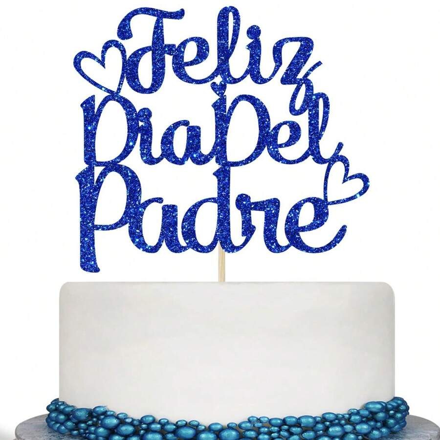 Topper na tort "Feliz Dia Del Padre", Topper na tort z okazji Dnia Ojca, Dekoracje Feliz Cumpleanos Papa, Dekoracje na przyjęcie z okazji Dnia Ojca