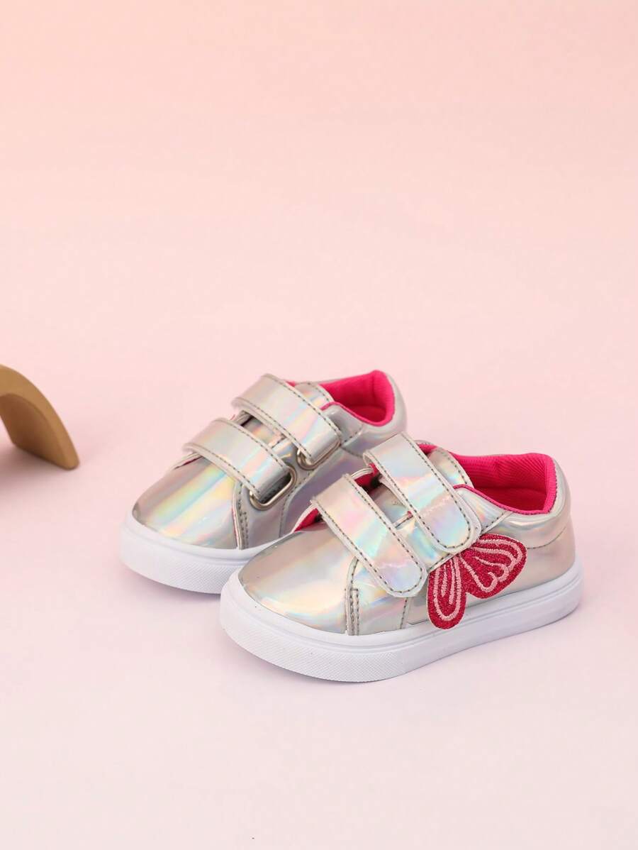 GENGASUN 1 pieza Zapatos casuales de PU para niñas pequeñas, unicolor, estilo casual con puntera redonda para primavera/verano