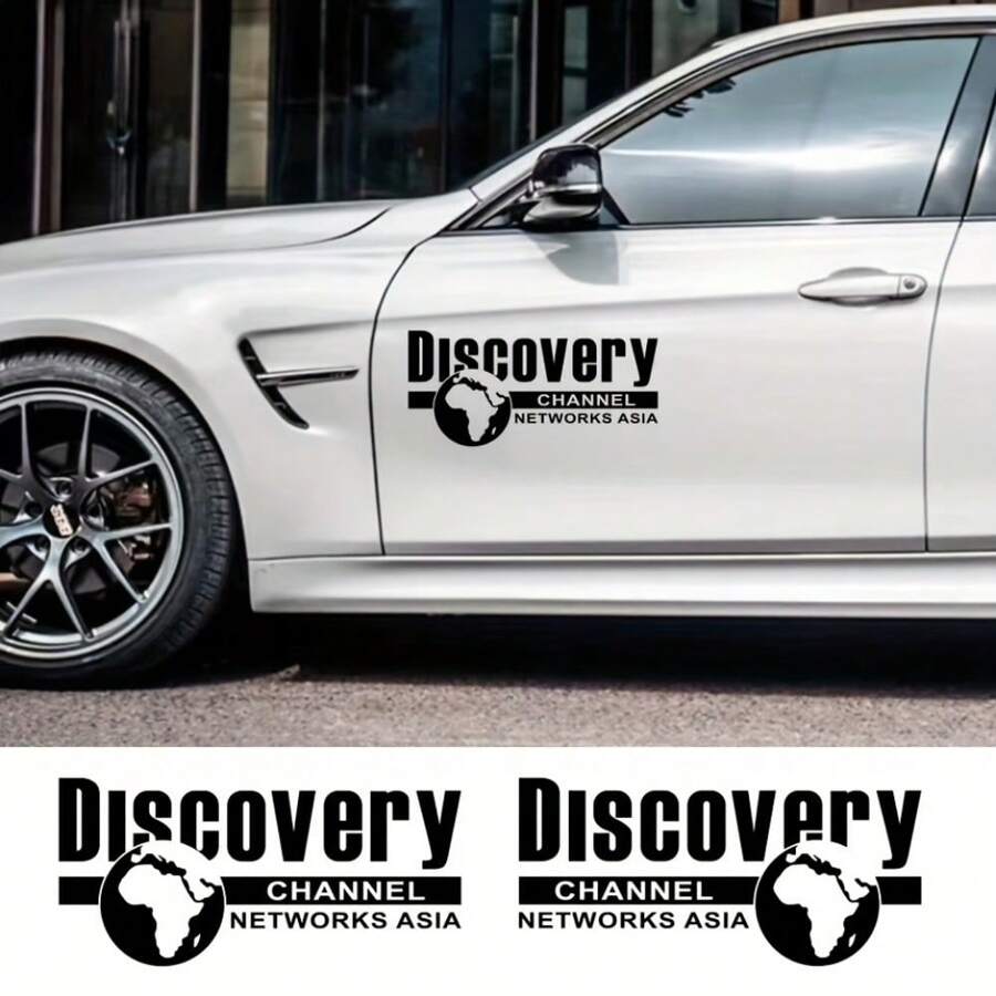 2pcs Explore Channel Stickers, Car Decal Stickers, Vinyl Stickers - Explore Channel Asian Network Offroad Adventure World Tour Decals