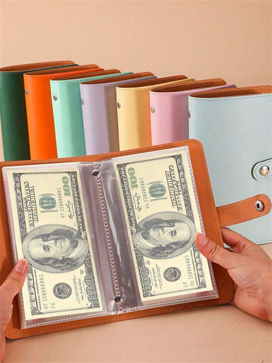 100 Stücke nachfüllbare Umschläge für Budget-Herausforderung, abriebfeste, wasserdichte Geldumschlagtafel, multifunktionaler Umschlag-Organizer, sichtbare transparente Innentasche, tragbare Aufbewahrung- und Organisiertasche, geeignet für tägliche Lässig, Dates, Familie, Wohnheim, Büro, Uni, ein Geschenk für sich selbst, Familie, Freunde, Kollegen, Mitschüler, Lehrer