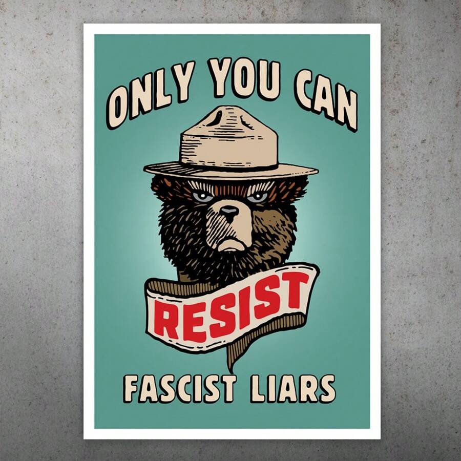 1PC Resist Liars Protest Cards, Anti Protest Sign Cards, Boycott Greeting Cards