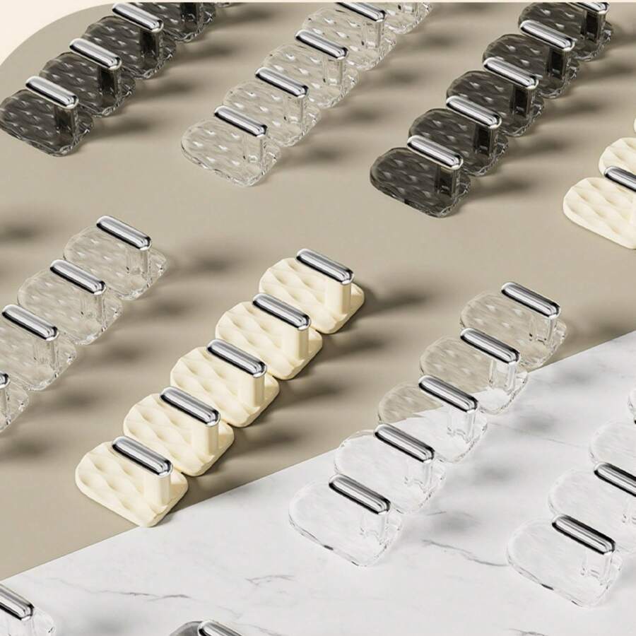 1 pieza Tira adhesiva de ganchos, sin necesidad de perforar, estante de almacenamiento, estante para exhibir joyas, estante colgante, estilo INS, estante para collares, gancho de baño, gancho de cocina, gancho de habitación, gancho de entrada, sin necesidad de perforar