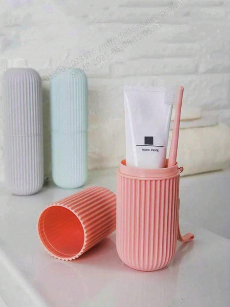 1pc Wash Cup, Mouthwash Cup, Portable Travel Cup, Wash Cup, Toothbrush Bucket, Storage Cup, Multi-Function Storage Cup, Portable Toothbrush Set, Suitable For Travel, Storage, Bathroom, Washing Tools Back To School
