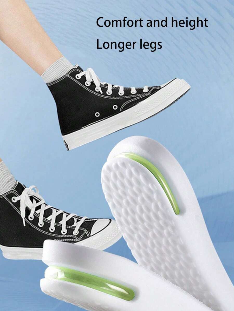 1 Pair Of Men's And Women's Height Increasing Insoles, Soft And Comfortable, Running Sports Cushion, 1.5-3.5 Centimeters