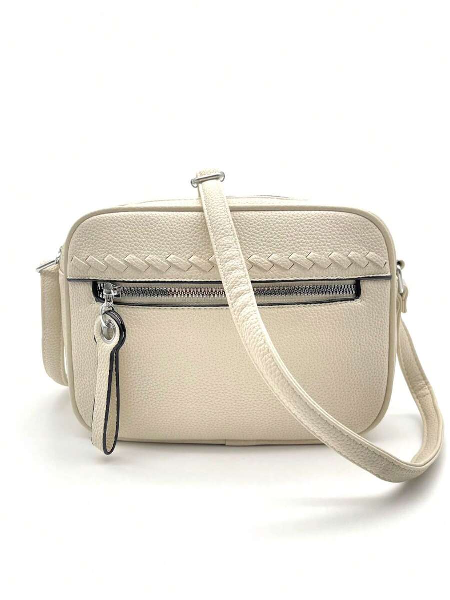Bolsa de cintura casual feminina, pochete retrô de PU, mochila de viagem com vários bolsos para atividades ao ar livre