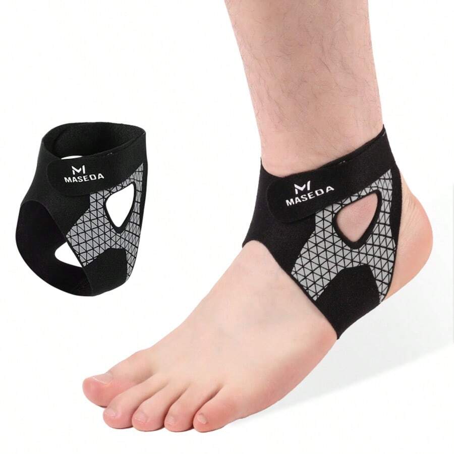 1 pezzo Supporto per caviglia traspirante, Fascia alla caviglia regolabile per supporto e protezione della caviglia, Adatto per sport, fitness, corsa, escursionismo, ciclismo, tennis, accessori per palestra