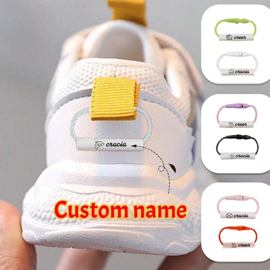 LICVIC 5-100 Pcs Personalized Custom Shoe Name Tags, For School To Distinguish Shoes, Clothes, Umbrellas, Water Cups And Other Daily Necessities, Children's Day Gifts, Birthday Gift, For Him/Her, Kids, Children, Family, Friends, Son, Daughter, For Anniversaries, Gift Reusable Cute, Adorable, Unique Ideal Gifts Back To School