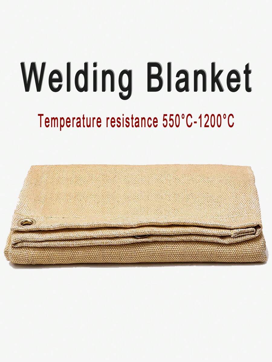 Couverture de soudage épaissie de 1,2/1,8/2,4 M, résistante à la chaleur, ignifuge, tapis de protection haute température, couverture d'isolation élevée, grande couverture d'isolation de soudage, couverture anti-feu
