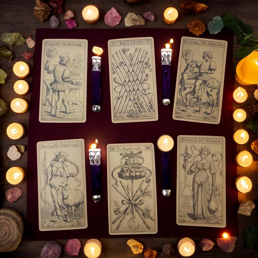 Baraja de Tarot Naibi Di Giovanni Vacchetta, estilo Marsella - Edición en francés