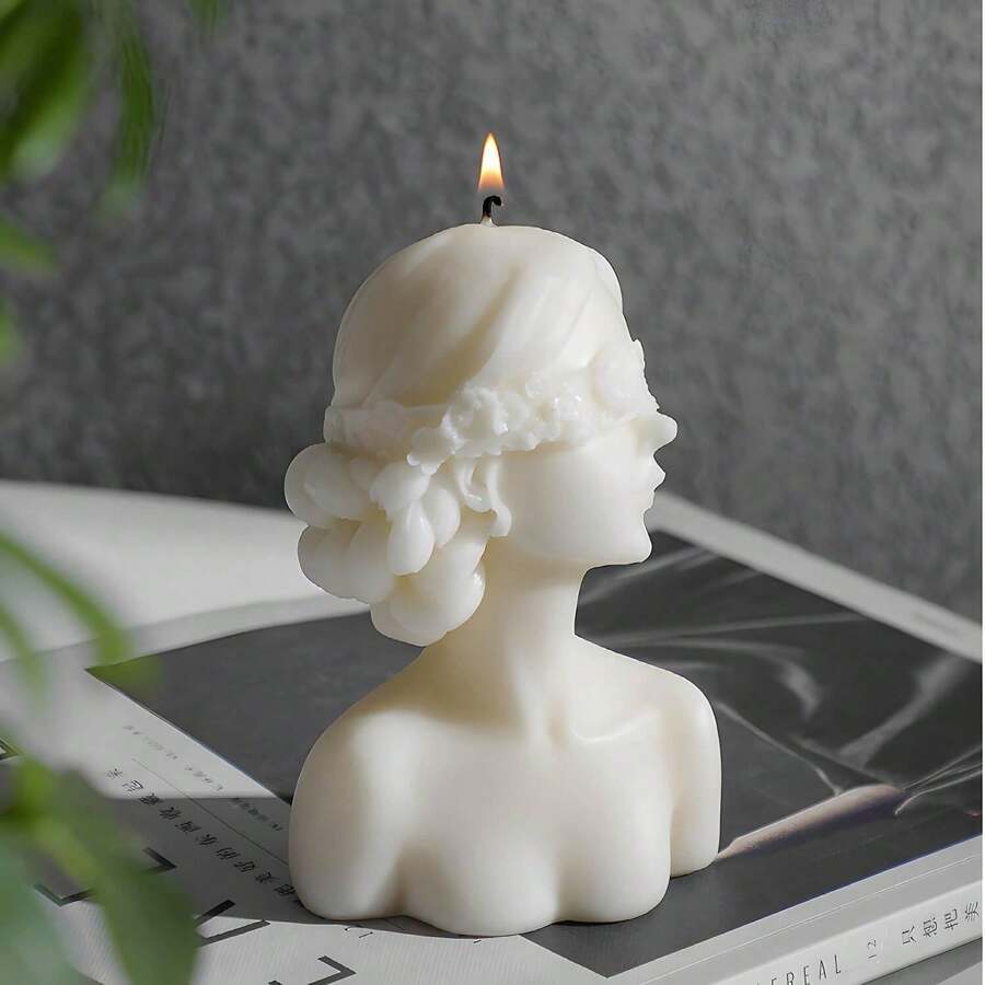Decorative Scented Candles, Soy Wax Vegan Candles, Cute Decorative Candles, White Candles Cake Candles Handmade Aesthetic Candles, Suitable For Home Decor Bedroom Bathroom Wedding