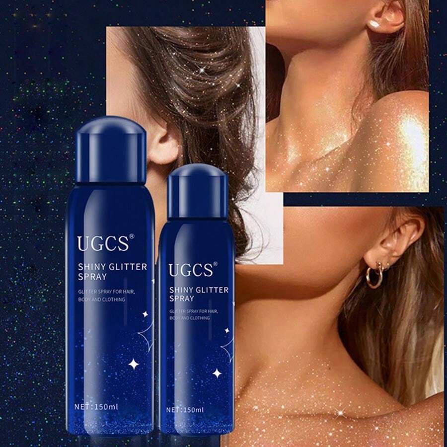 1 Bottle 150ml Night Club Glitter Spray, For Nightclub, Party, Glitter Spray, Halloween, Body Spray, Air Freshener, Long-Lasting Fragrance, Multicolored Aromatherapy