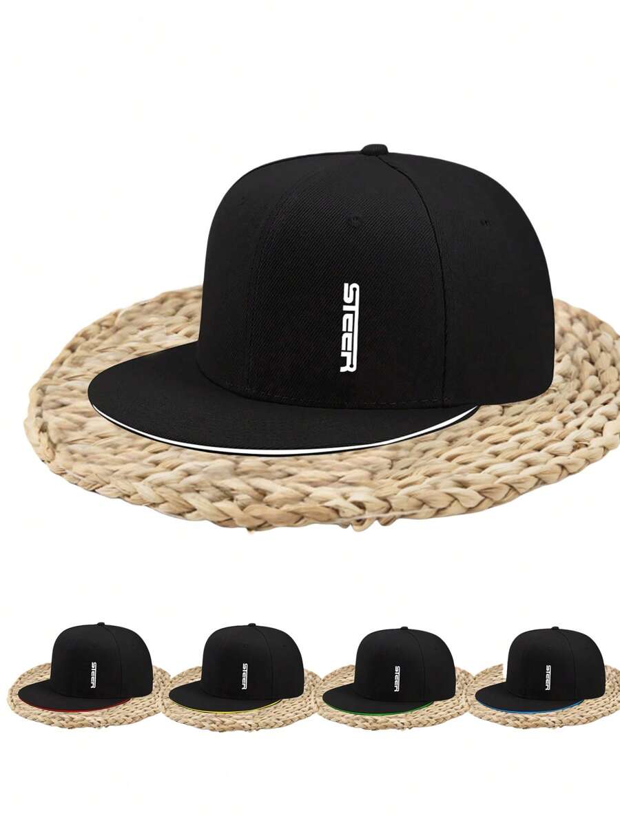 1pc Streetwear Flat Brim Hat, Versatile Casual American Style Flat Brim Baseball Cap For Men, Y2K, Suitable For Outdoor, Spring/Summer, Easter Gift