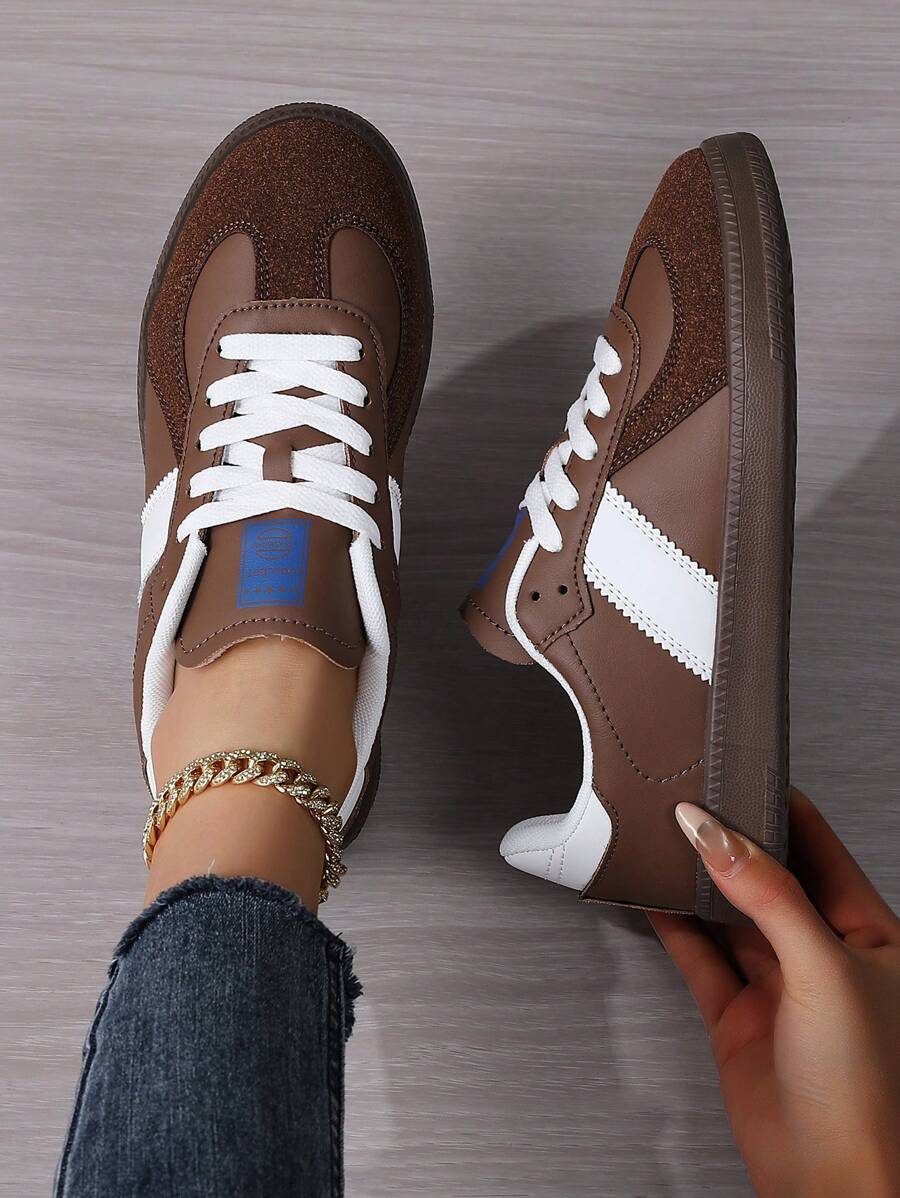 Neue Damen Farbblock Lässig Sport Schuhe, Große Größen 36-45, Damen Board Schuhe, leicht und atmungsaktiv Lässig Sneaker, modisch vielseitig, Schüler Schulanfang Schuhe, Frühling/Sommer