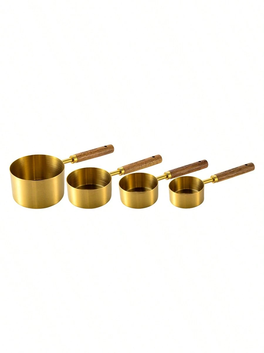 Gold-plated Measuring Cup 4-piece Set