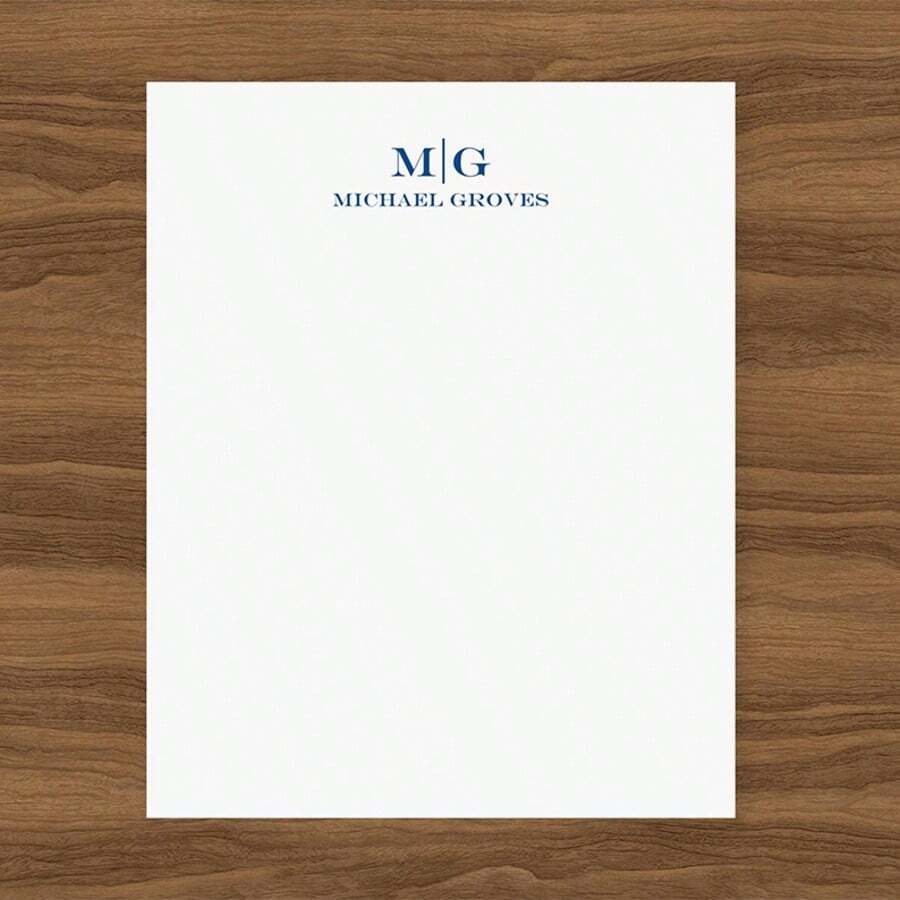 Personalized Notepad With Monogram, Custom Notepad 1st Anniversary Gift For Husband, Wedding Officiant Gift, Men's Lined Padfolio Memo Pad,Back To School,School Supplies