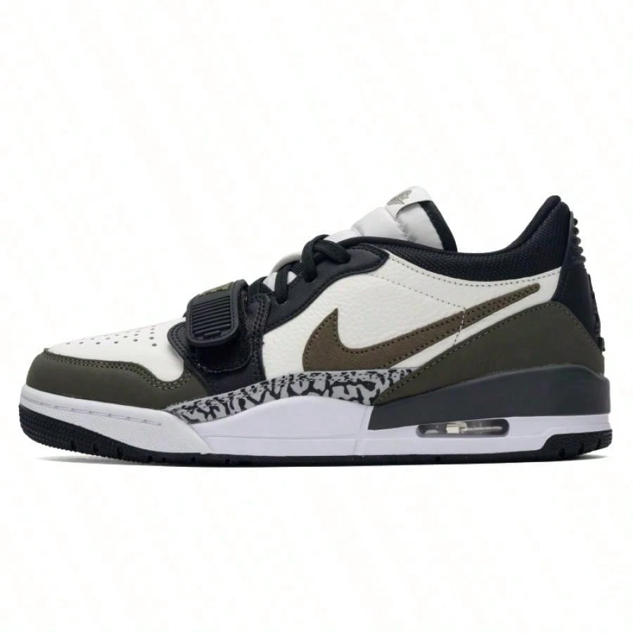 Black/Sail White/Wolf Grey/Medium Olive Green