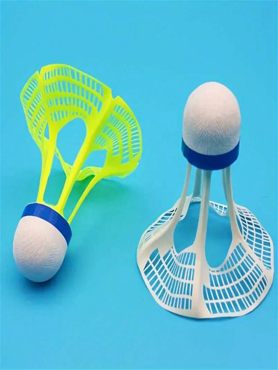 5pcs/10pcs Wind-Resistant Badminton Shuttlecocks, Made Of Nylon Material, Wind-Resistant , Suitable For Outdoor Badminton Practice And Sports