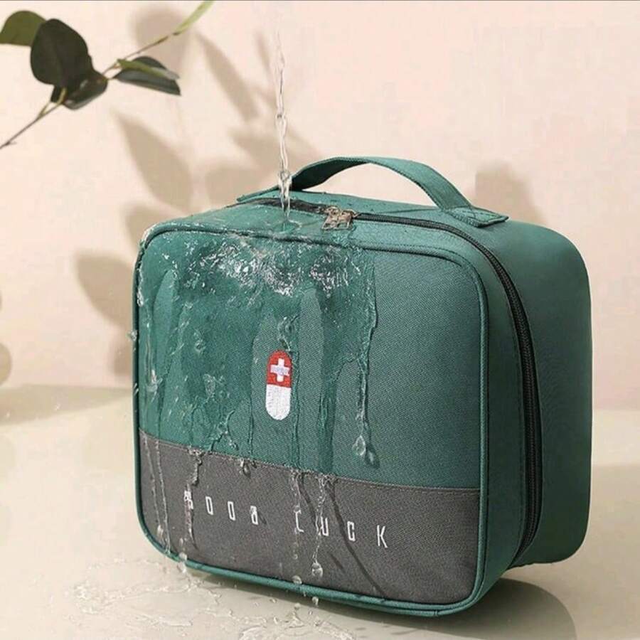 Bolsa de remédios portátil, kit de primeiros socorros para viagem, caixa médica de emergência para casa/exterior, armazenamento de remédios infantis, bolsa de saúde antiepidêmica, estilo boho