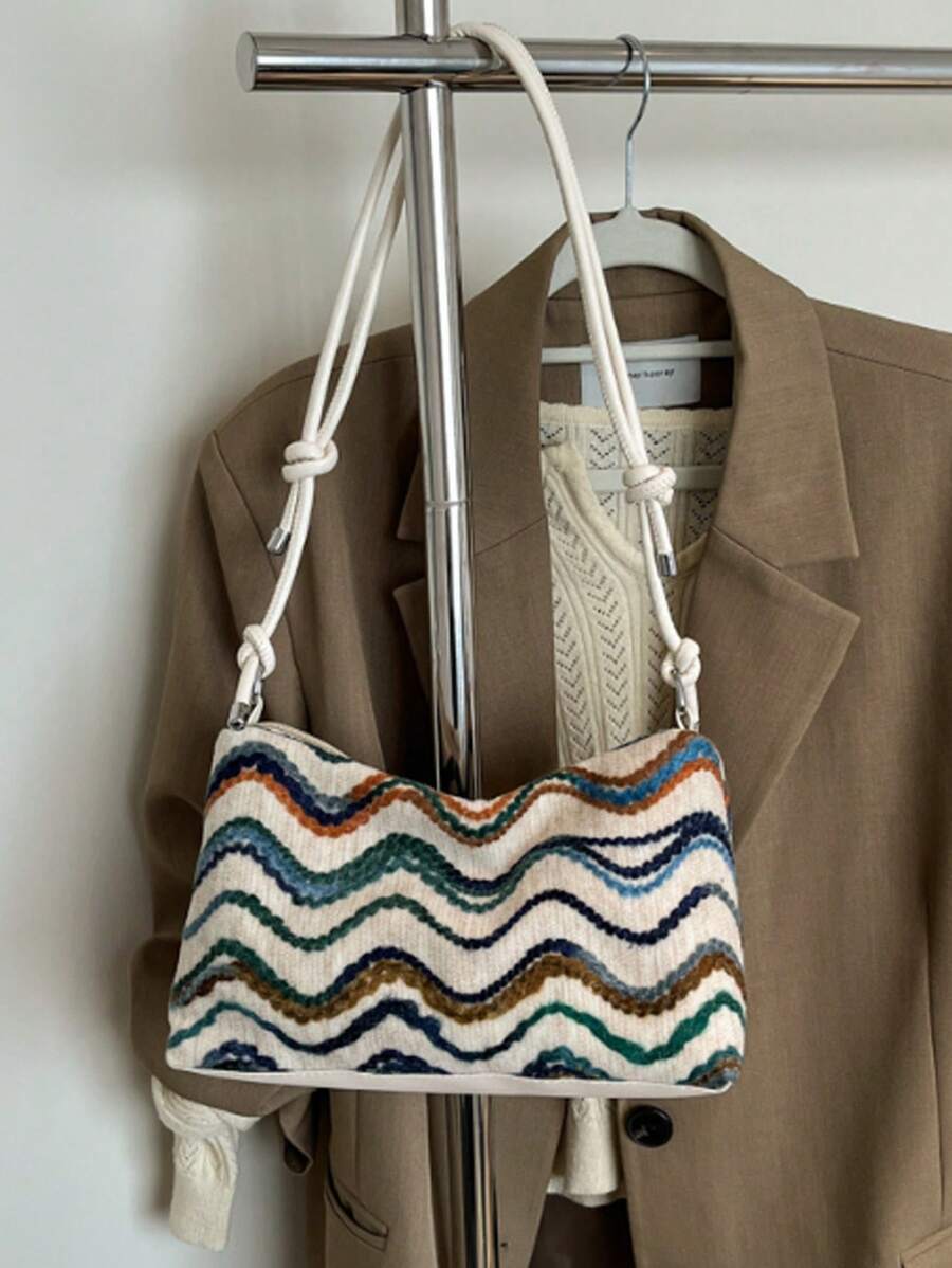 Bolso de hombro de diseño de nicho de lujo retro de alta gama