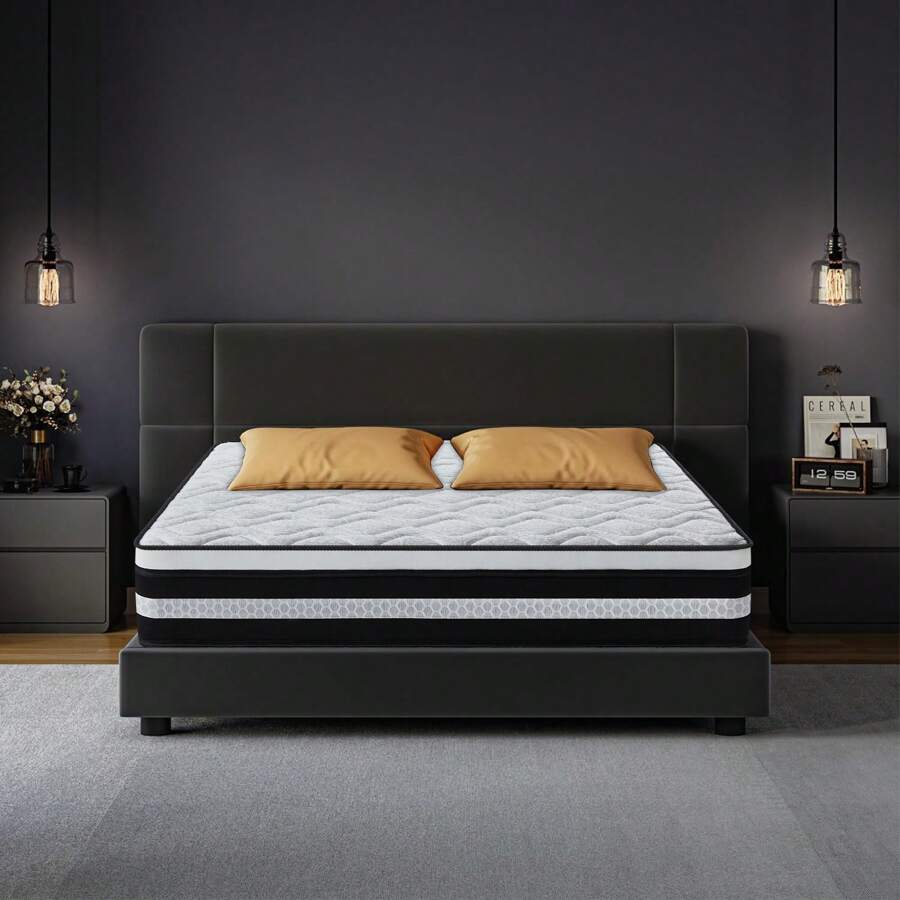 Matratze, Taschenfederkernmatratze 160x200 cm Höhe 24 cm – 7-Zonen Härtegrad H3, Optimaler Komfort und Rückenstütze, Federkernmatratze für Ergonomische Rückenentlastung
