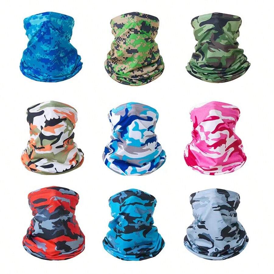 Sun Protective Anti UV Breathable Neck Gaiter For Outdoor Activities, Motorcycling, Bicycling, Sun Protection, 1pc Ski Mask