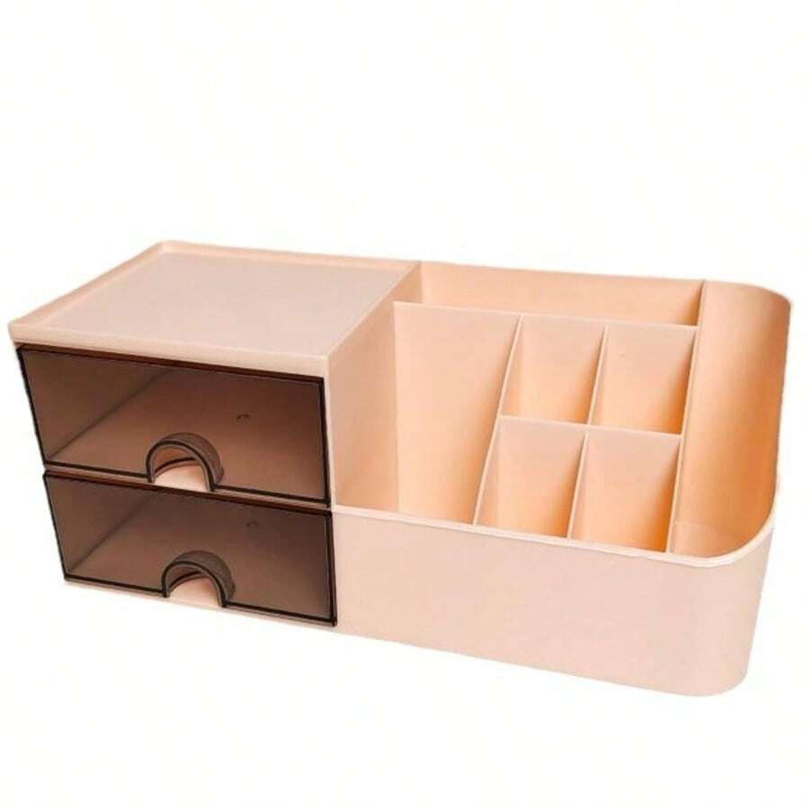 3 Stücke/1 Stück Desktop-Aufbewahrungsbox mit doppelschichtiger Schublade, Stifthalter mit doppelschichtigen Schubladen, einfaches Organisieren von Schmuck, Schreibwaren, Trennstift, Marker, Pinsel